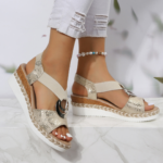 Women's Vintage Summer Wedge Sandals with Arch Support - Image 5