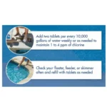 15 PCS – Pool Chlorine Tablets for Solar Pool Chlorine Floater - Image 9