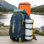 Travel Camping Climbing & Hiking Backpack With Rain-Cover - Image 6