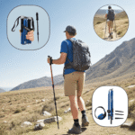 Hiking Poles Lightweight Foldable Aluminium Support - Image 2