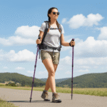 Hiking Poles Lightweight Foldable Aluminium Support - Image 17
