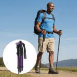 Hiking Poles Lightweight Foldable Aluminium Support - Image 14