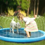 Kids & Dog Anti-Slip Splash Pad Water Sprinkler - Dog Paddling Pool - Image 4