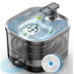 Wireless Cat Water Fountain 2L - External Pump with 306 Stainless Steel Panel - Image 3
