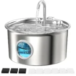 Stainless Steel Cat Water Fountain 2.6L - Ultra-Quiet with 4-Stage Filtration - Image 4