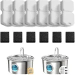 Stainless Steel Cat Water Fountain 2.6L - Ultra-Quiet with 4-Stage Filtration - Image 6