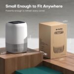 Air Purifier for Home with H13 True HEPA Filter, Coverage Up to 100m², Removes Pet Hair, Odours, Pollen, Smoke | Compact Air Cleaner with 3 Speeds, Timer, Aromatherapy Function | Ultra Quiet 360° Intake, White - Image 10