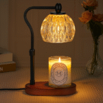 Crystal Candle Warmer Lamp – Elegant Home Fragrance Light with Adjustable Heat & Lampshade - Image 2