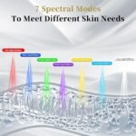 Red Light Therapy for Face & Neck, Red Light Mask with 850nm NIR, 7-1 Colors LED Light Therapy mask, Rechargeable LED Face & Neck Mask for Anti-Aging, Skin Firming & Radiant Glow at Home - Image 2