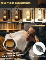 Candle Warmer Lamp with Timer Dimmable, Birthday Gifts for Women Mom, House Warming Gifts New Home Decor, Wax Melt Warmer for Jar Candles with 2 Bulbs - Image 4