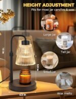 Candle Warmer Lamp with Timer Dimmable, Birthday Gifts for Women Mom, House Warming Gifts New Home Decor, Wax Melt Warmer for Jar Candles with 2 Bulbs - Image 6