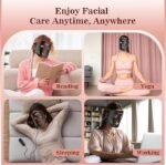 Red Light Therapy for Face, 3 Modes Portable Led Face Mask Light Therapy with Remote, Near-infrared 850 Red Light Mask with Timing Function, Led Light Therapy At Home 180 LED Beads - Image 7